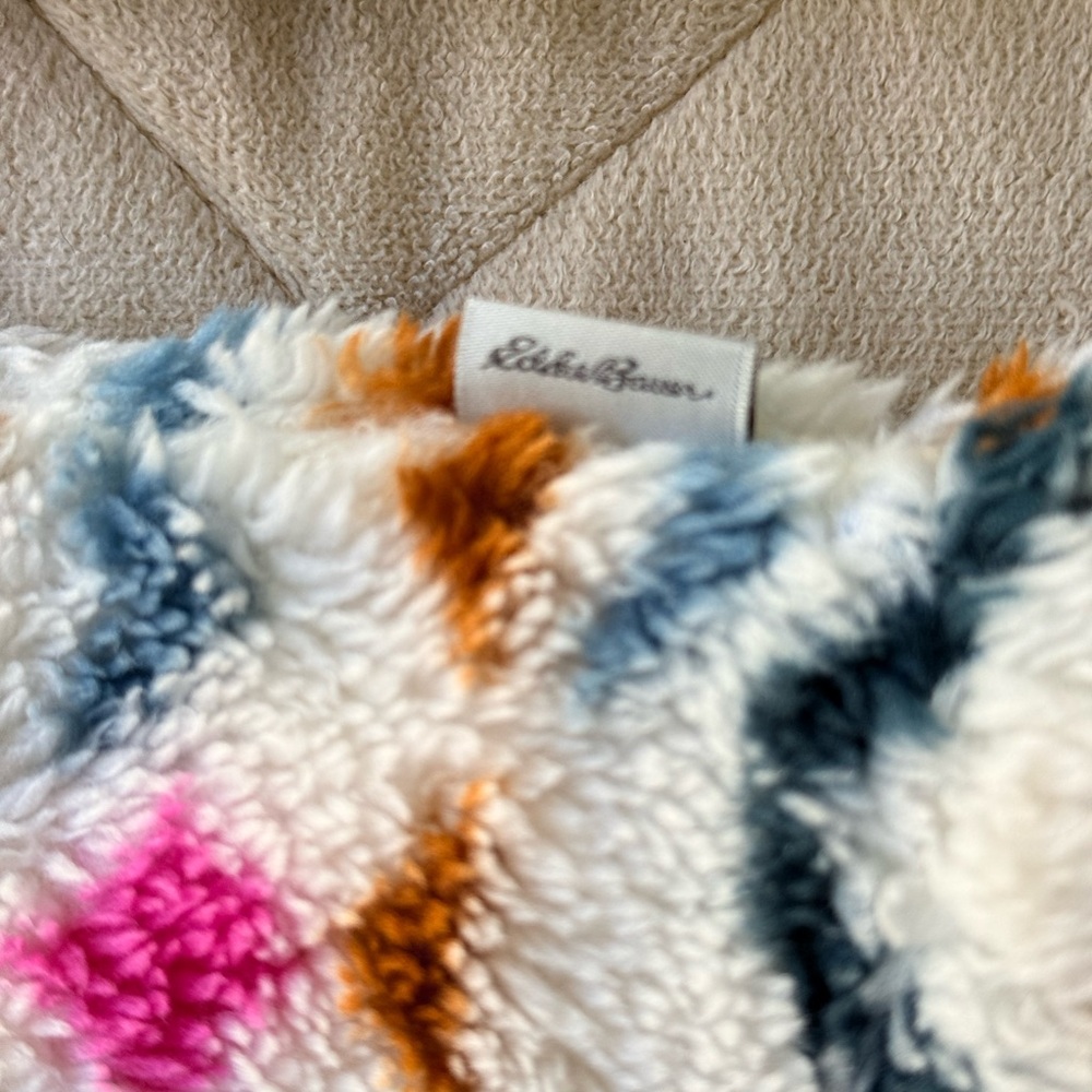 Eddie Bauer Multicolor Fuzzy Pullover - Picture 4 of 8